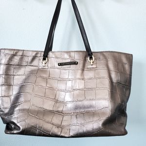 Metallic Leather DVF Tote